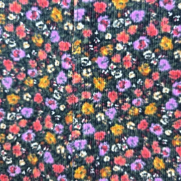 Art Class Girls Floral Corduroy Skirt Size M 7/8 Lined Stretch - Picture 8 of 10